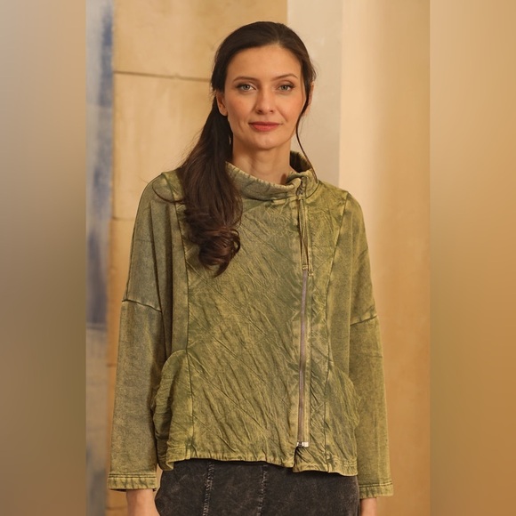 Beau Jours Clover Jacket in Green, Size M - Picture 2 of 8